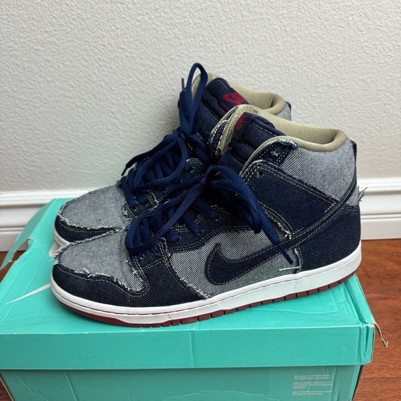 Nike SB Dunk High Reese Forbes Denim Size 11 - Picture 1 of 10